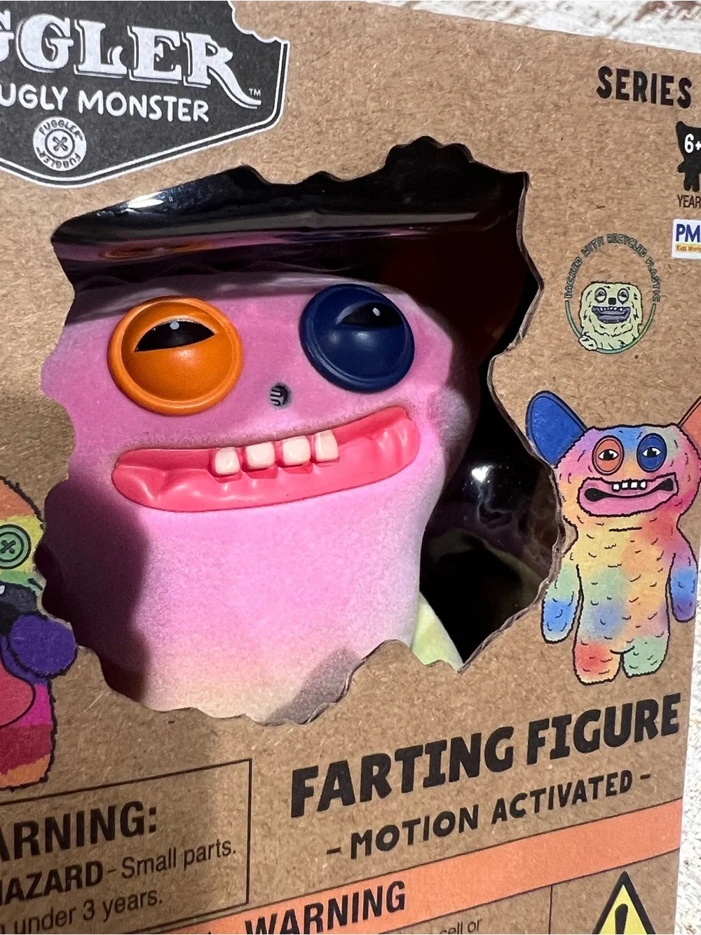 Series 2 Pink Farting Figure - Motion Activated Kids Toy